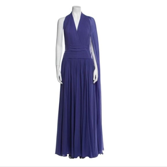 ELIE SAAB DRESS - BLUE INDIGO - Size 4 / S - Picture 1 of 4